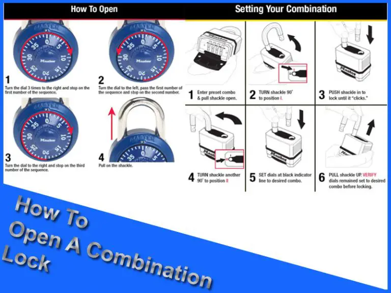 How To Open A Combination Lock (6 Easy ways)
