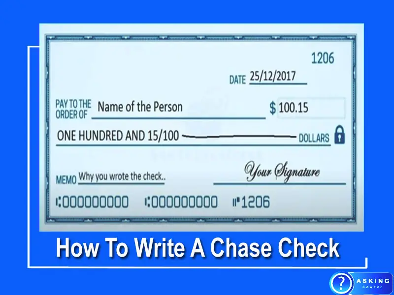 How To Write A Chase Check