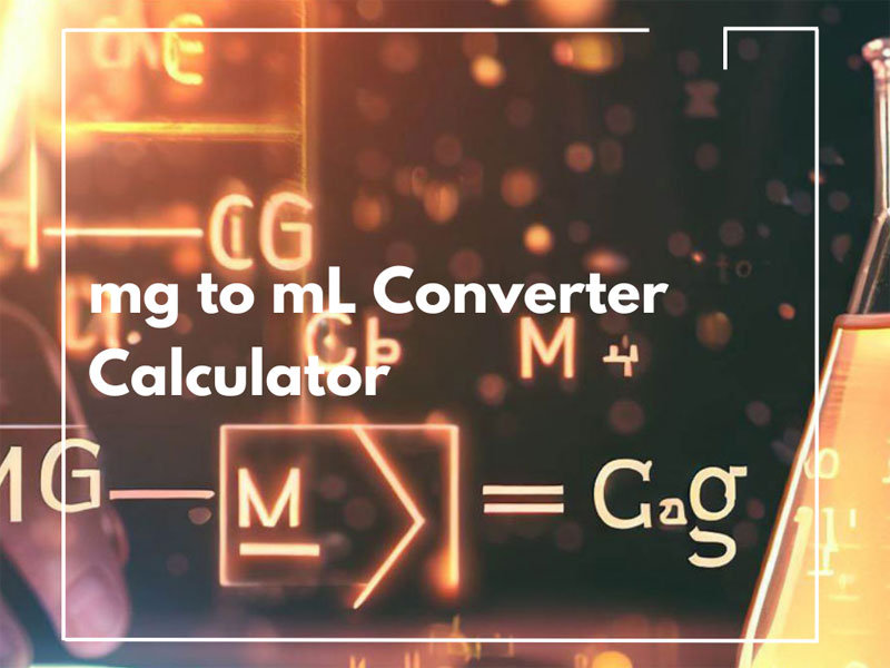 mg to mL Converter Calculator (milligrams to milliliters)