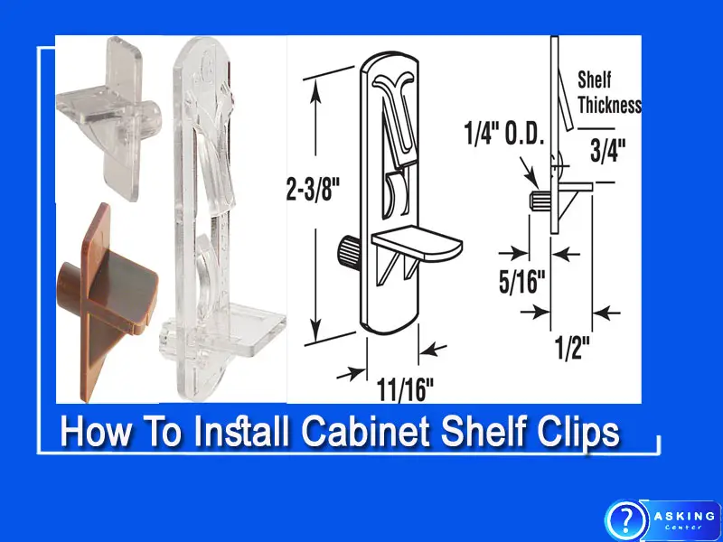 How To Install Cabinet Shelf Clips