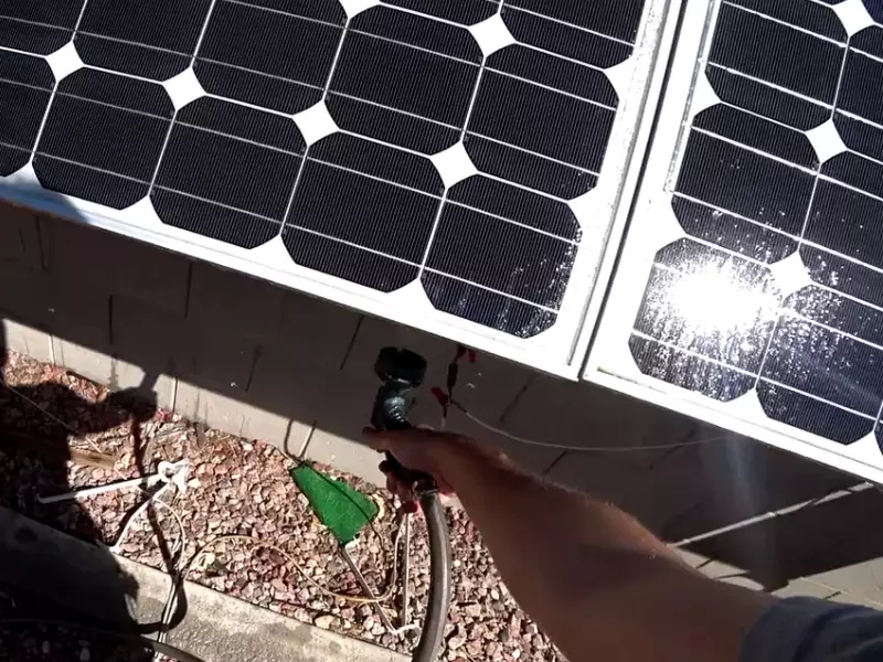 Solar Panels Absorbing Heat