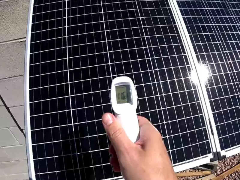 Solar Panels Absorbing Heat